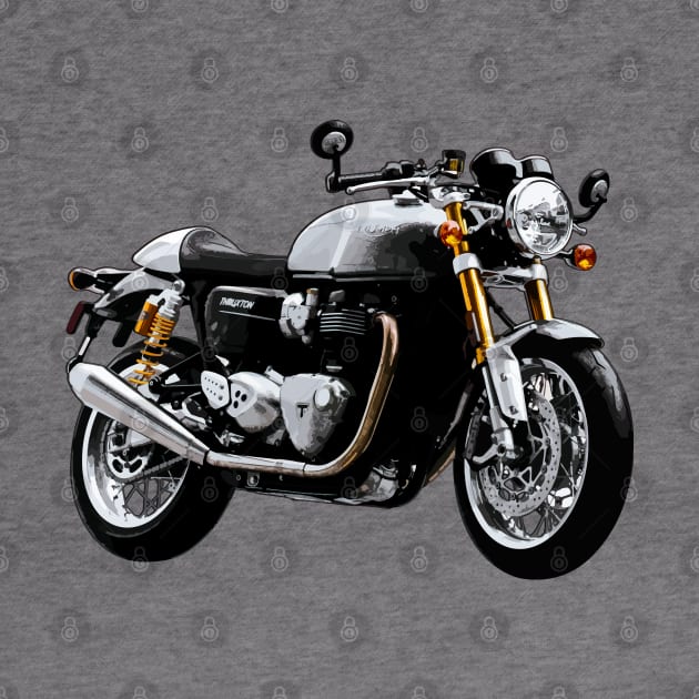 Thruxton 1200 Bike Illustration by KAM Std